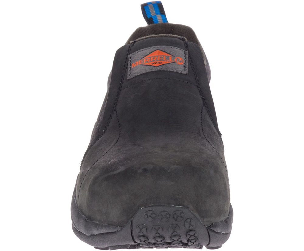 Slip On Homem - Merrell Jungle Moc Couro Comp Toe - Pretas - FQH534890